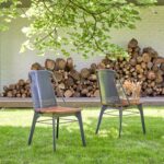 Produktbild von Gartenstuhl aus massivem Teak und Metall Toscane