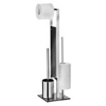 Produktbild von Wenko Edelstahl Stand WC-Garnitur RIVALTA