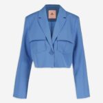 Bild von FREEBIRD Blauer cropped Blazer