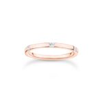 Produktbild von Thomas Sabo Ring mit weißen Steinen roségold