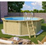 Bild von Trend Holzpool Set 400x124cm Rund