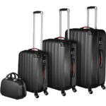 Bild von Tectake Hartschalenkoffer und Beauty-Case Set 4-tlg.