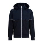 Produktbild von Boss Hybrid-Kapuzenjacke mit Paspeln und erhabenem Logo