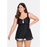 Bild von Sheego Tankini-Oberteil mit Kontrastdetails, in Longform