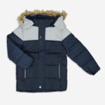 Produktbild von Schwarzblau-graue Pufferjacke