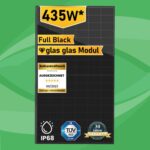 Produktbild von Trinasolar Solarmodul 2x435W Bifazial Glas-Glas Solarpanel – Full Black Vertex S+ Photovoltaik Modul