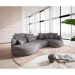 Produktbild von DELIFE Sofa Edina 330×170 cm Mikrofaser Grau, Big Sofas