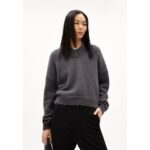 Produktbild von ALBASAA MOHAIR – Frauen Oversized Fit Strickpullover – grau (Größe: L)