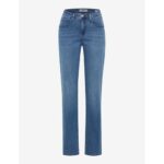 Produktbild von Brax Damen Five-Pocket-Hose Style CAROLA USED STONE BLUE, denim blau, Gr. 48L