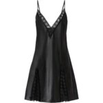 Bild von bonprix Satin Negligé – schwarz – Damen – Size: 40/42 (M)