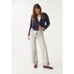 Produktbild von Stradivarius Straight Fit Jeans mit weitem Bein D92  Perlgrau 26