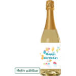 Bild von Riesling Sekt mit Text und Wunschmotiv (075 l )