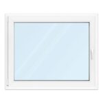 Bild von Fenster 110×90 cm, Kunststoff Profil aluplast IDEAL® 4000, Weiß, 1100×900 mm, einteilig festverglast, 2-fach Verglasung, individuell konfigurieren