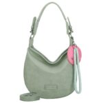 Produktbild von Schultertasche FRITZI AUS PREUSSEN “Fritzi Hobo”, Damen, Gr. B/H/T: 10cm x 31cm x 33cm, grün (hellgrün), Polyurethan (PU), unifarben, Taschen, mit abnehmbaren Schultergurt