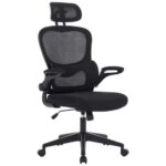 Produktbild von Carryhome Drehstuhl , Schwarz , Metall, Kunststoff, Textil , Drehkreuz , 63.5×116-126×66 cm , Wippfunktion, Sitzfläche 360° drehbar, inklusive