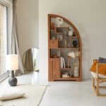 Bild von Regal Bücherregal aus Teak Teakholz Holz massiv Natur Bogen neu Tikamoon