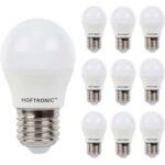 Bild von HOFTRONIC™ 10x E27 LED-Glühbirne – 4,8 Watt 470 Lumen – 4000K neutralweißes Licht – Große Fassung – Ersetzt 40 Watt – G45 Form