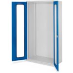 Bild von Kappes Systeme Kappes Schwerlastschränke ohne Mitteltrennwand 1950x1000x600mm Modell 40 Sichtfenstertüren enzianblau