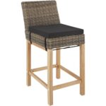 Produktbild von Tectake Rattan Barstuhl Latina – natur