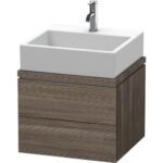 Produktbild von Duravit L-Cube Waschtischunterbau für Konsole, Breite 920mm, Tiefe 477mm, 2 Schubkästen, Farbe: Pine Terra Dekor