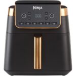 Bild von Ninja Deluxe Schwarz & Kupfer Heißluftfritteuse Max Pro 6 2 L AF180EUDBCP