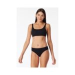 Bild von SCHIESSER Rio-Slip Doppelripp Organic Cotton schwarz – Pure Rib 40 female