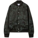 Bild von OFF WHITE Black Fresco Souvenir Varsity Jacket – Male Mäntel Und Jacken Black 52