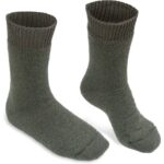 Bild von Nordpol Vollplüsch Socke, Thermosocke, kurz, 70% Wolle, grün, Gr. 48-50