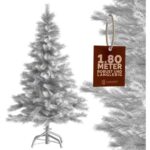 Bild von Casaria® Künstlicher Weihnachtsbaum Weiß 180cm