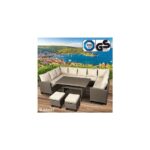 Produktbild von BRAST Polyrattan Garten Sitzgruppe FAMILY braun/beige