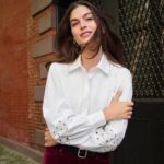 Bild von Hemdbluse mit Cutout-Detail, Damen,  Weiß, Baumwolle, by Lands’ End