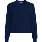 Produktbild von Kurzer Feinstrick-Cardigan aus Baumwolle, Damen,  Blau, Baumwolle, by Lands’ End