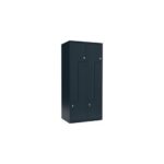 Produktbild von Z-Spind Fydor, 2 Abteile, grau, B 800 mm, 2 Abteile, flache Dachform, Vorhängeschloss kaiserkraft