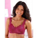 Produktbild von Entlastungs-BH MMTC, Damen, Gr. 100, Cup F, lila (himbeere), 93% Polyamid, 7% Elasthan, BHs Entlastungs-BH